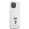 Karl Lagerfeld Ikonik Metal Pin Hard Case Θήκη προστασίας από σιλικόνη – iPhone 15 White #KLHCP15SSMHKNPH