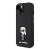 Karl Lagerfeld Ikonik Metal Pin Hard Case Θήκη προστασίας από σιλικόνη – iPhone 15 Black #KLHCP15SSMHKNPK