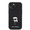 Karl Lagerfeld Ikonik Metal Pin Hard Case Θήκη προστασίας από σιλικόνη – iPhone 15 Black #KLHCP15SSMHKNPK