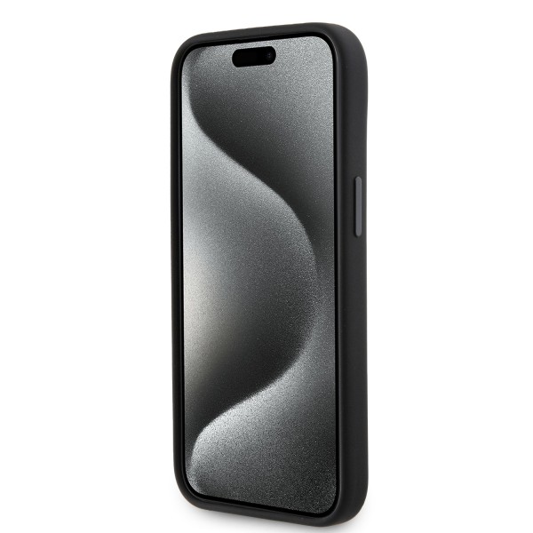 Karl Lagerfeld Ikonik Metal Pin Hard Case Θήκη προστασίας από σιλικόνη – iPhone 15 Black #KLHCP15SSMHKNPK