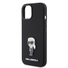 Karl Lagerfeld Ikonik Metal Pin Hard Case Θήκη προστασίας από σιλικόνη – iPhone 15 Black #KLHCP15SSMHKNPK