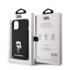 Karl Lagerfeld Ikonik Metal Pin Hard Case Θήκη προστασίας από σιλικόνη – iPhone 15 Black #KLHCP15SSMHKNPK