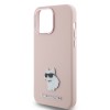 Karl Lagerfeld Choupette Metal Pin Hard Case Θήκη προστασίας από σιλικόνη – iPhone 15 Pro Max Pink #KLHCP15XSMHCNPP