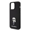 Karl Lagerfeld Ikonik Metal Pin Hard Case Θήκη προστασίας από σιλικόνη – iPhone 15 Pro Max Black #KLHCP15XSMHKNPK