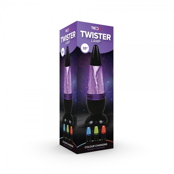 The Source Mini Twister Lamp Φωτιστικό LED μπαταρίας που παράγει υπνωτιστικό θέαμα