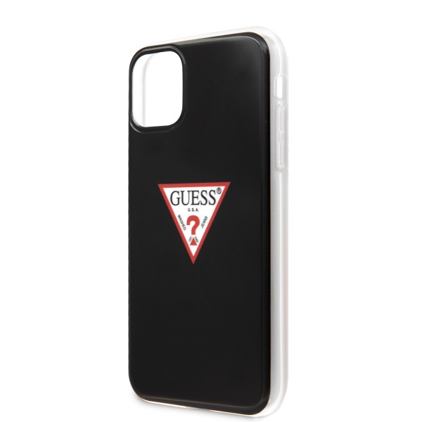 Guess “Triangle Logo Collection” Θήκη προστασίας από σιλικόνη – iPhone 11 Pro (Clear / Silver)