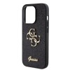 Guess Fixed Glitter 4G Logo Case Θήκη προστασίας από σιλικόνη – iPhone 15 Pro Black #GUHCP15LHG4SGK