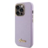 Guess Glitter Full Wrapped Glossy Case with Vintage Script Logo Θήκη προστασίας από σιλικόνη – iPhone 15 Pro Glitter Lilac #GUHCP15LPGMCSL