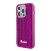 Guess “Sequin Script Metal” Hard Case iPhone 15 Pro Fuchsia #GUHCP15LPSFDGSF