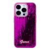 Guess “Sequin Script Metal” Hard Case iPhone 15 Pro Fuchsia #GUHCP15LPSFDGSF