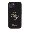 Guess Fixed Glitter 4G Logo Case Θήκη προστασίας από σιλικόνη – iPhone 15 Black #GUHCP15SHG4SGK