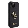 Guess Fixed Glitter 4G Logo Case Θήκη προστασίας από σιλικόνη – iPhone 15 Black #GUHCP15SHG4SGK