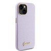 Guess Glitter Full Wrapped Glossy Case with Vintage Script Logo Θήκη προστασίας από σιλικόνη – iPhone 15 Glitter Lilac #GUHCP15SPGMCSL