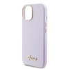 Guess Glitter Full Wrapped Glossy Case with Vintage Script Logo Θήκη προστασίας από σιλικόνη – iPhone 15 Glitter Lilac #GUHCP15SPGMCSL