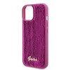 Guess “Sequin Script Metal” Hard Case iPhone 15 Fuchsia #GUHCP15SPSFDGSF