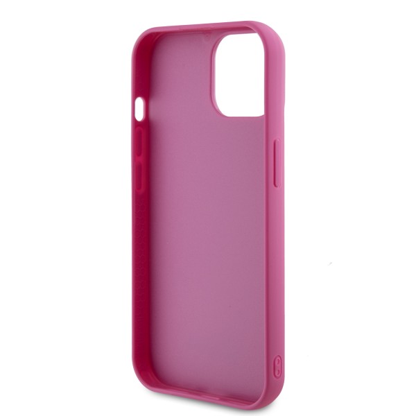 Guess “Sequin Script Metal” Hard Case iPhone 15 Fuchsia #GUHCP15SPSFDGSF