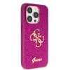 Guess Fixed Glitter 4G Logo Case Θήκη προστασίας από σιλικόνη – iPhone 15 Pro Max Purple  #GUHCP15XHG4SGU