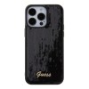 Guess “Sequin Script Metal” Hard Case iPhone 15 Pro Max Black #GUHCP15XPSFDGSK