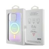 Guess Iridescent Magsafe Case Πολύχρωμη θήκη προστασίας από σκληρό πλαστικό – iPhone 15 Pro Rainbow Purple #GUHMP15LHITSU