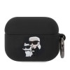 Karl Lagerfeld 3D Logo NFT Karl's Head Θήκη προστασίας από σιλικόνη – Apple AirPods Pro (Black – KLAPRUNKC)