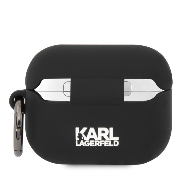 Karl Lagerfeld 3D Logo NFT Karl's Head Θήκη προστασίας από σιλικόνη – Apple AirPods Pro (Black – KLAPRUNKC)