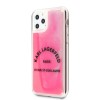 Karl Lagerfeld “St.Guillaume Logo Collection” Glow in the Dark Sand Case Θήκη προστασίας για iPhone 11 Pro (Grey / Pink – KLHCN58GLTRSL)