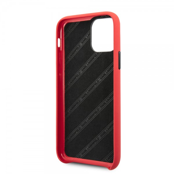 Karl Lagerfeld “St.Guillaume Logo Collection” Θήκη προστασίας από δερματίνη – iPhone 11 Pro (Red – KLHCN58NYRE)