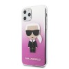 Karl Lagerfeld Ikonik Gradient Transparent Case Θήκη προστασίας από σιλικόνη – iPhone 11 Pro (Clear / Gradient Pink)