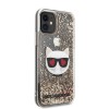 Karl Lagerfeld Liquid Glitter Case Choupette's Heads Θήκη προστασίας – iPhone 11 (Black/Glitter Gold)