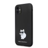 Karl Lagerfeld Choupette Metal Pin Hard Case Θήκη προστασίας από σιλικόνη  – iPhone 11 (Black – KLHCN61SMHCNPK)