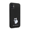 Karl Lagerfeld Choupette Metal Pin Hard Case Θήκη προστασίας από σιλικόνη  – iPhone 11 (Black – KLHCN61SMHCNPK)