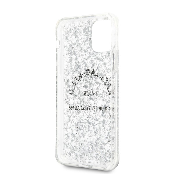 Karl Lagerfeld “St.Guillaume Logo Collection” Glitter Flakes Cover Θήκη προστασίας από σιλικόνη – iPhone 11 Pro Max (KLHCN65TRFGSL)