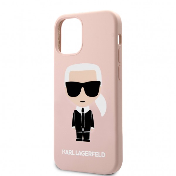 Karl Lagerfeld 3D Rubber Case Karl’s Head Θήκη προστασίας από σιλικόνη – iPhone 12 Pro Max (Ροζ – KLHCP12LSLFKPI)