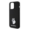 Karl Lagerfeld Choupette Metal Pin Hard Case Θήκη προστασίας από σιλικόνη – iPhone 15 Pro Max Black #KLHCP15XSMHCNPK