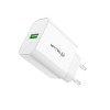 Tellur Οικιακός Φορτιστής USB-A με QuickCharge 3.0 (QC3.0 18W) σε λευκό χρώμα (TLL151401)