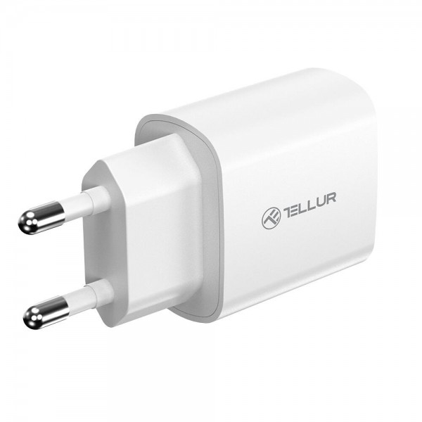 Tellur Οικιακός Φορτιστής USB-C με PD 3.0 (PD3.0 20W) σε λευκό χρώμα (TLL151421)