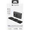 Mophie 3-in-1 Snap+ Travel Charger with Snap Adapter Μαγνητικός πολυφορτιστής ταξιδίου ισχύος 15W σε χρώμα μαύρο/γκρι