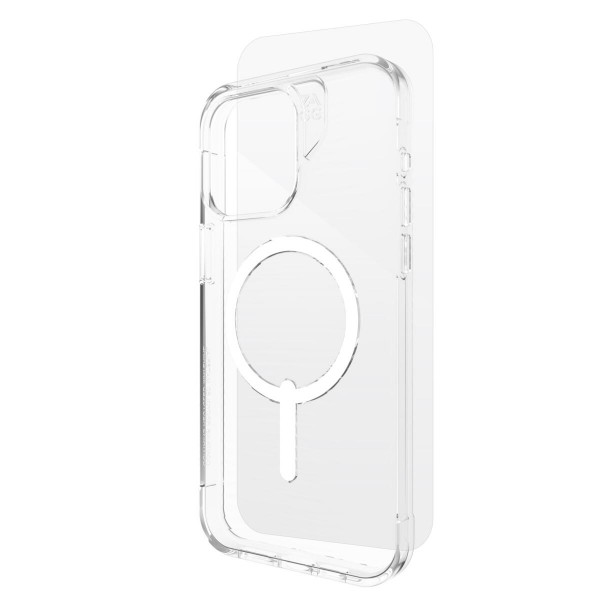 Zagg Luxe Snap Case/Glass (Bundle) Λεπτή και κομψή Θήκη προστασίας που αντέχει σε πτώσεις έως 3 μέτρα & τζαμάκι προστασίας – iPhone 15 Pro Max (Clear Bundle)