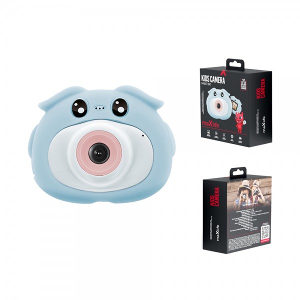 Maxlife Kids Digital Camera H πρώτη παιδική φωτογραφική μηχανή για παιδιά (MXKC-100) (Γαλάζιο)