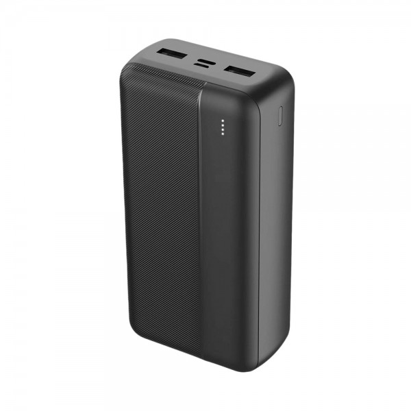 Maxlife Powerbank MXPB-02 30.000mAh με 2x Θύρες USB-A και 1xΘύρα USB-C Μαύρο