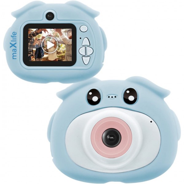 Maxlife Kids Digital Camera H πρώτη παιδική φωτογραφική μηχανή για παιδιά (MXKC-100) (Γαλάζιο)