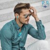 Defunc BASIC TALK In-Ear Bluetooth Earbuds Ασύρματα Ακουστικά σε cyan χρώμα