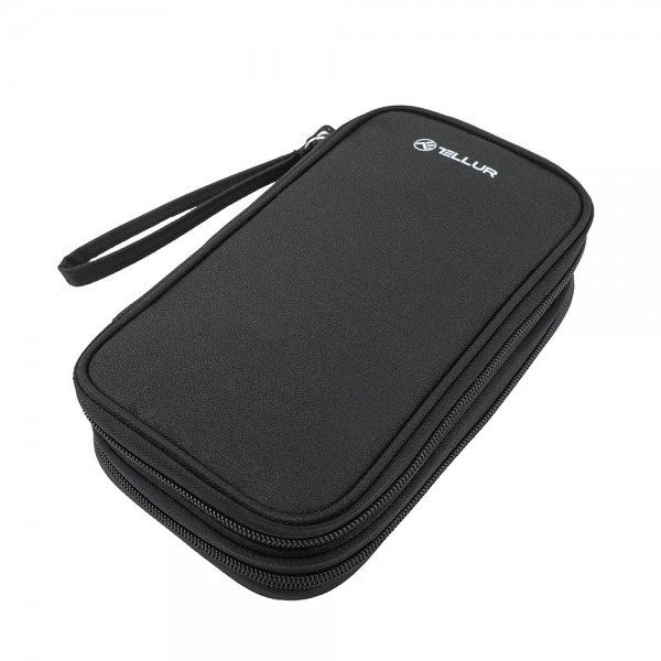 Tellur Universal Travel Cable Organizer- Τσάντα οργάνωσης Ταξιδιου σε Μαύρο χρώμα (TLL193011)