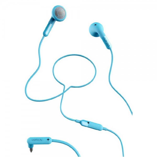 Defunc BASIC TALK In-Ear Earbuds Ενσύρματα Ακουστικά σε cyan χρώμα