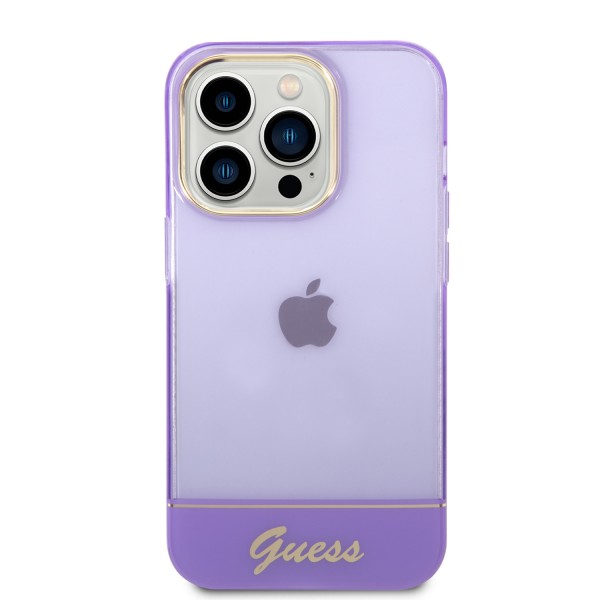 Guess Translucent Hard Case Θήκη προστασίας με διάφανο σχεδιασμό – iPhone 14 Pro Max (purple)