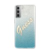 Guess Glitter Gradient Script Logo Θήκη προστασίας από σιλικόνη – Samsung Galaxy S21 Plus (Blue/Glitter)