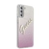 Guess Glitter Gradient Script Logo Θήκη προστασίας από σιλικόνη – Samsung Galaxy S21 Plus (Pink/Glitter)