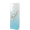 Guess Glitter Gradient Script Logo Θήκη προστασίας από σιλικόνη – Samsung Galaxy S21 (Blue/Glitter)