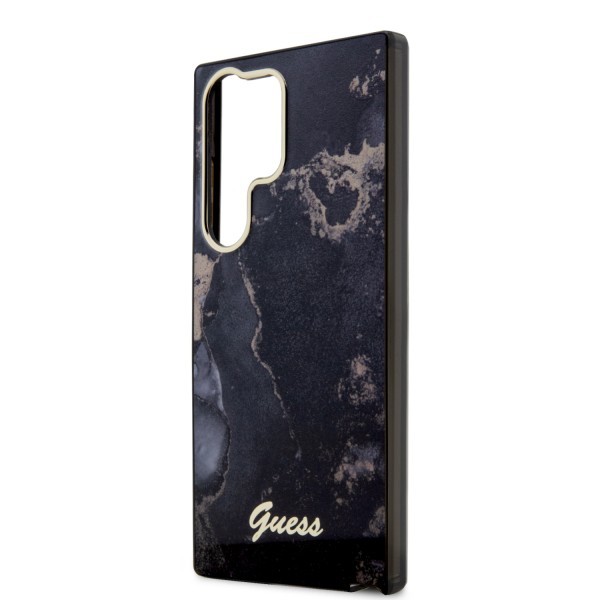 Guess “4G Logo Collection” Hardcase Golden Marble Collection – Samsung Galaxy S23 Ultra S918 (Μαυρο)