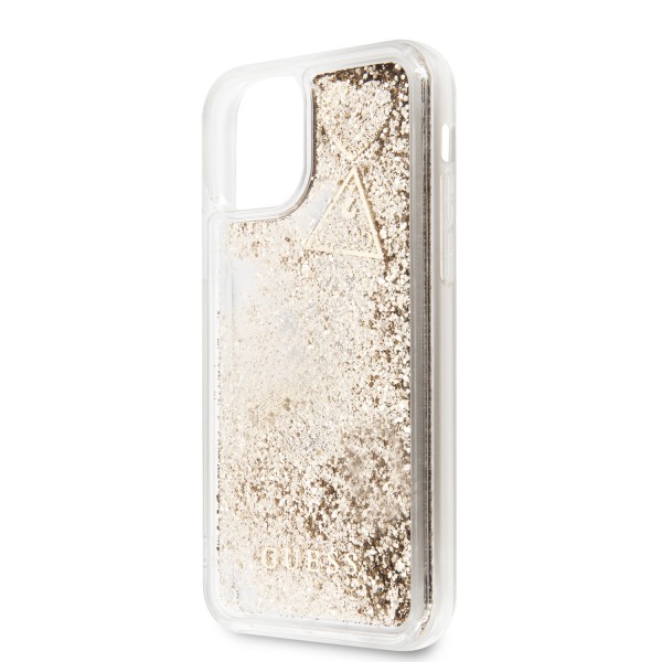 Guess “4G  Logo Collection” Θηκη Προστασιας – iPhone 11 Pro (Clear/Glitter Gold)